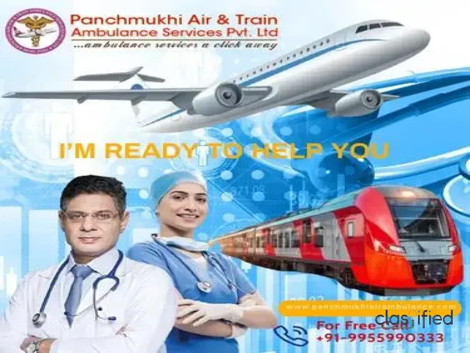 Get Panchmukhi Train Ambulance Service in Patna