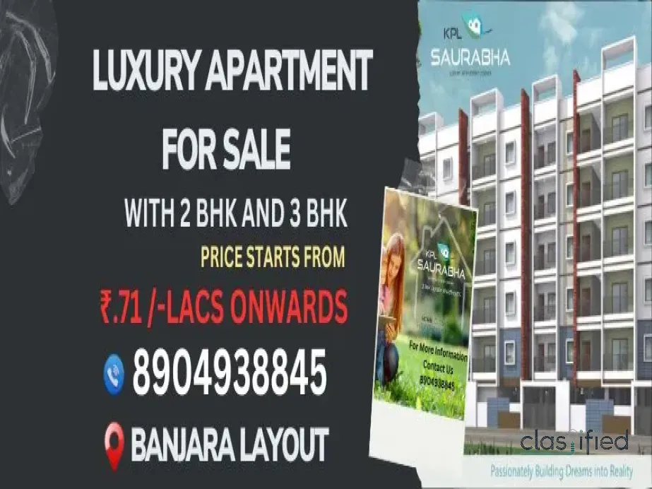 1449 Sq.Ft Flat with 3BHK For Sale in MNM KPL SAURABHA