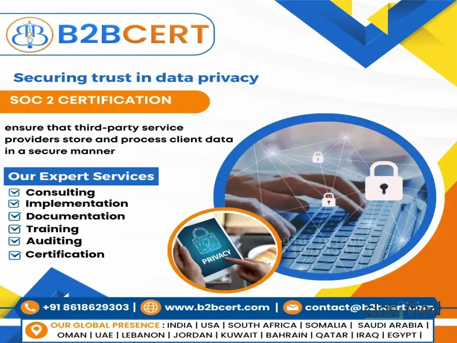 SOC 2 Certification in Chennai Secure Your Business with B2Bcert