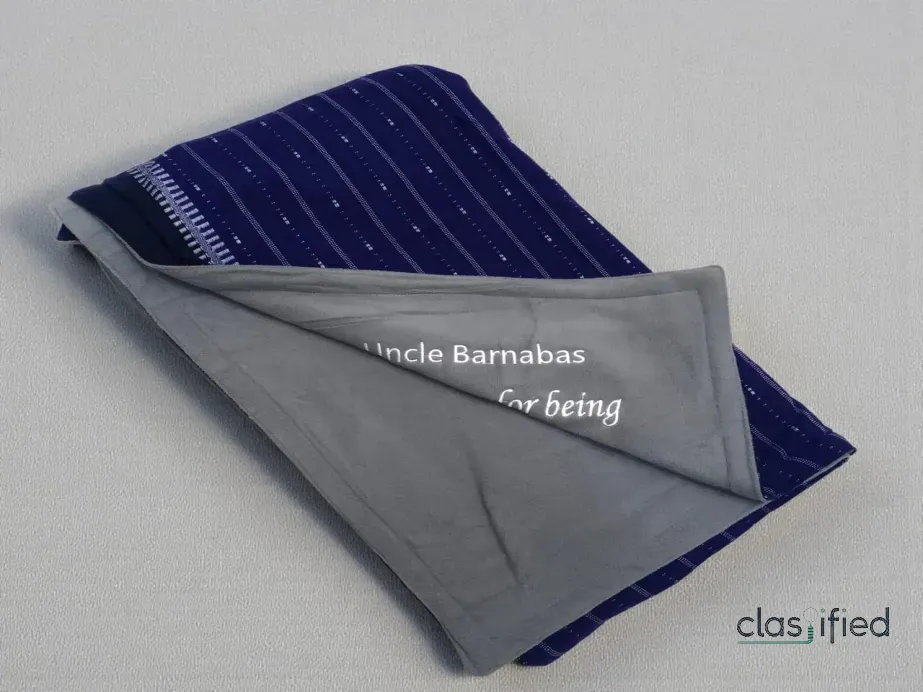 Stripped Maasai Fleece Blanket