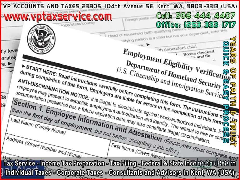 Tax Services in Kent wa seattle, Tax Filing kent wa Seattle, tax consultation kent wa seattle, Tax Preparation & Accounting in USA  http://www.vptaxservice.com  206 444 4407