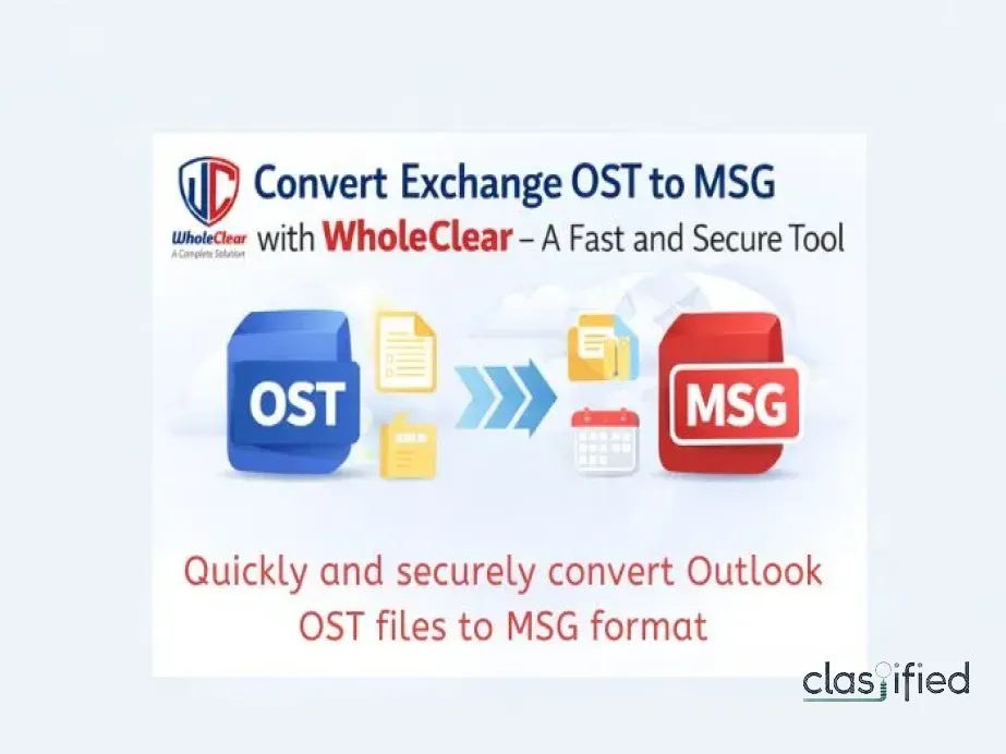 Convert Exchange OST to MSG with WholeClear – A Fast and Secure Tool