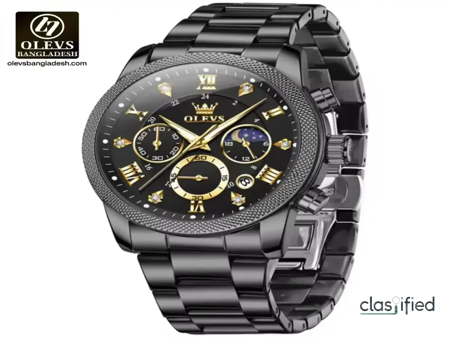 Men’s Chronograph Black Wrist Watch