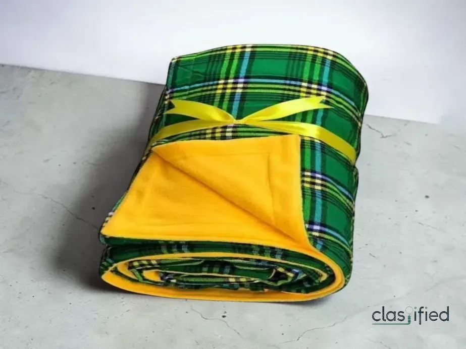 Soft Warm Kenyan Maasai Shuka Style Throw Blanket