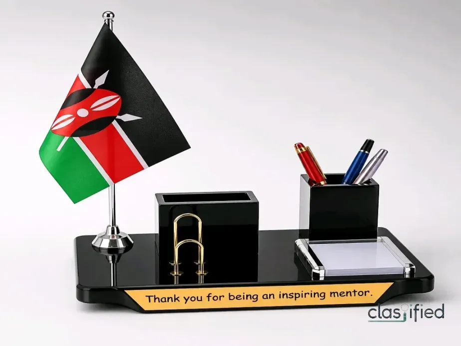 Premium Executive Office Desk Set with Pen Holder