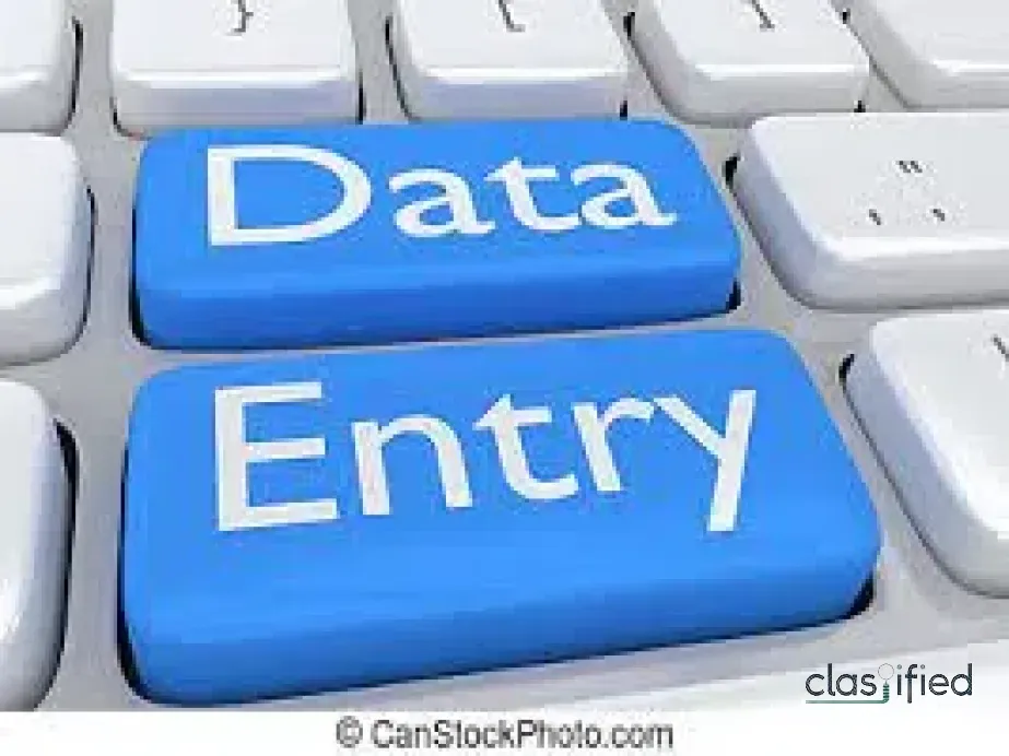 Work from Home: Data Entry Opportunity