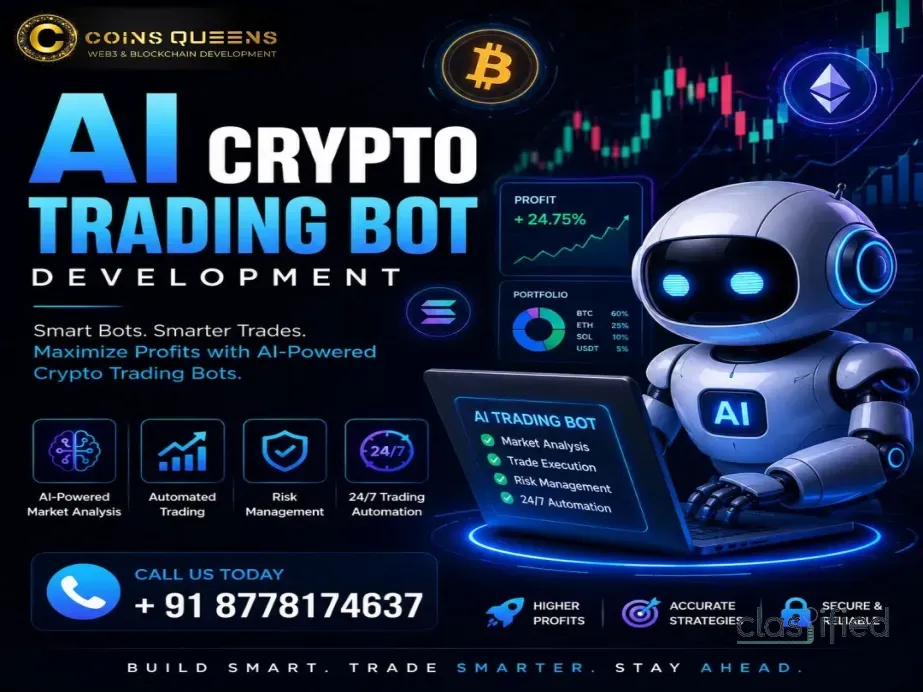 AI Crypto Trading Bot Development – Starting at Affordable Prices 