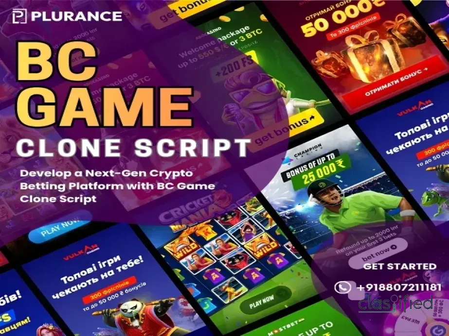 BC Game Clone Script with Secure Payments and Custom Features 