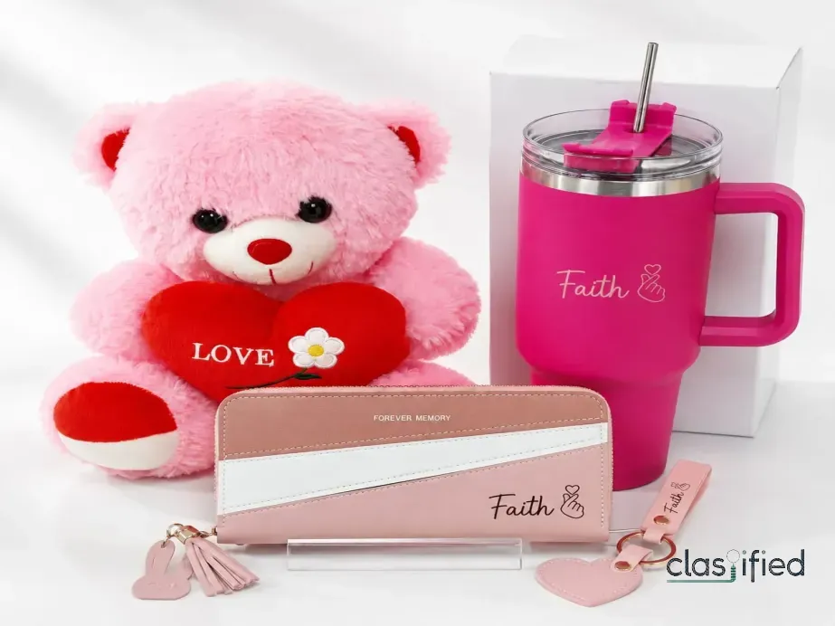 Personalized Pink Gift Set for Her