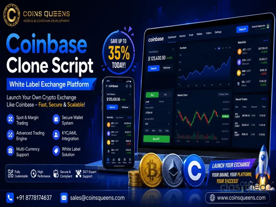 Coinbase Clone Script | White Label Exchange Platform